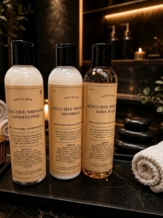 Dani & Dior Other - NWT Dani & Dior Seductive Midnight Shampoo, Conditioner & Body Wash Trio